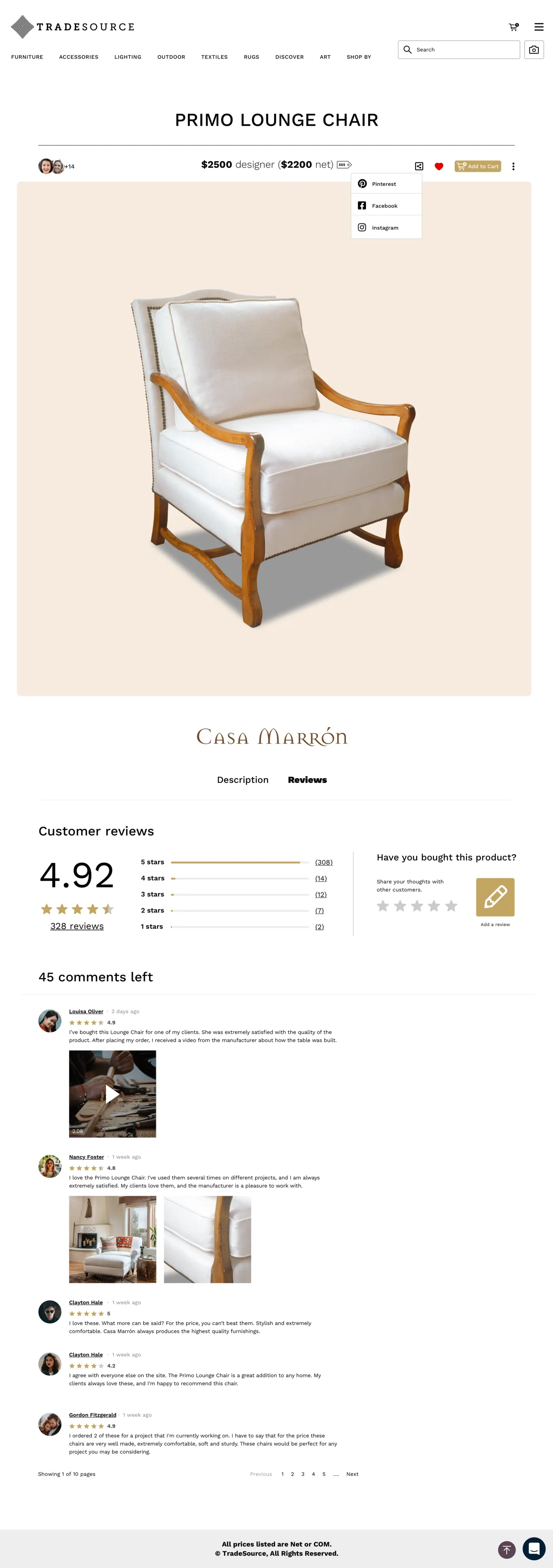 Product detail: reviews