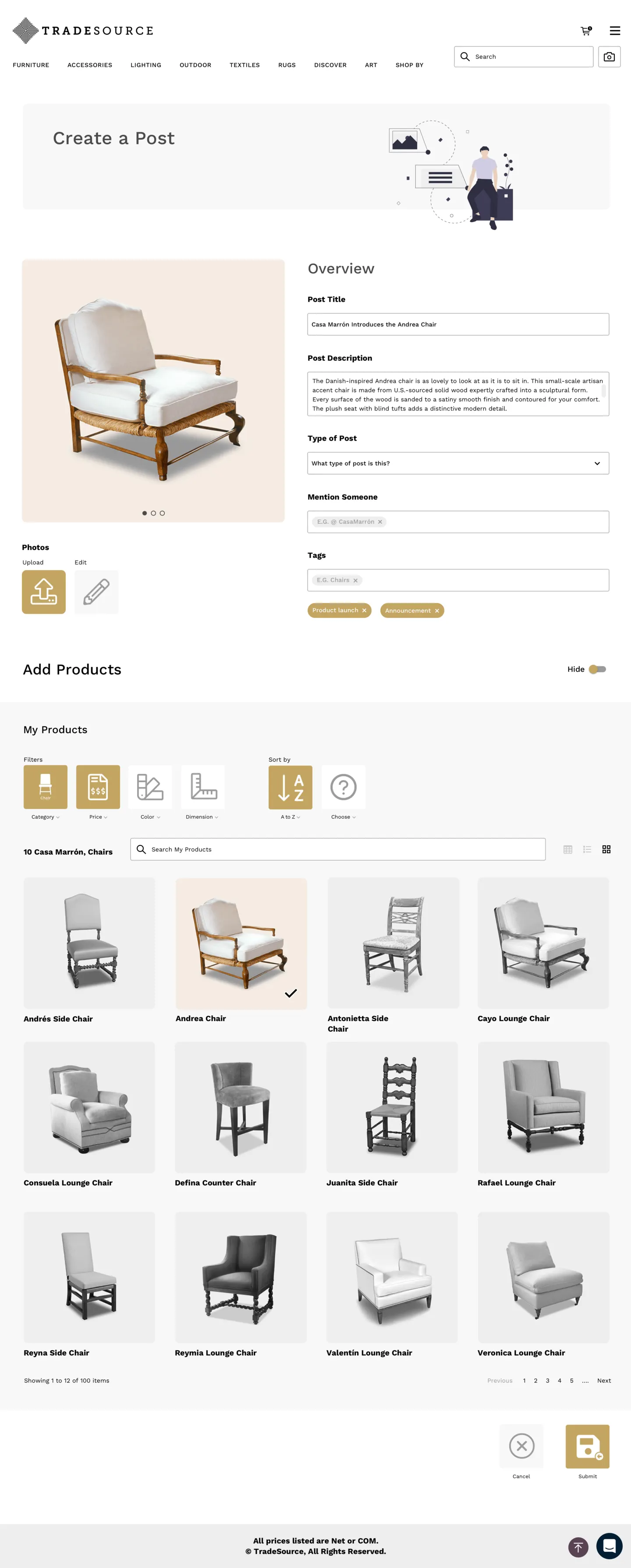 Create a ShopTalk post